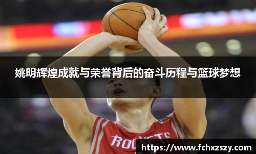 姚明辉煌成就与荣誉背后的奋斗历程与篮球梦想